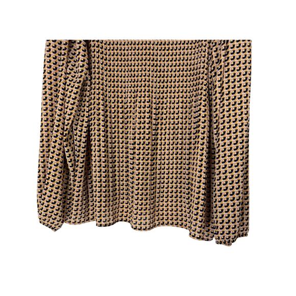 DR2 Daniel Rainn Pink Orange Black Geometric Pattern Flowy Blouse Top Size XXL - Picture 6 of 9